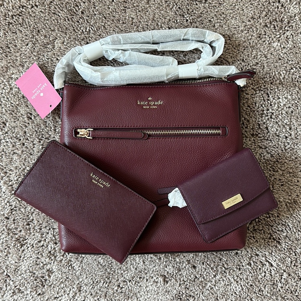 Kate Spade crossbody purse- 3 piece set